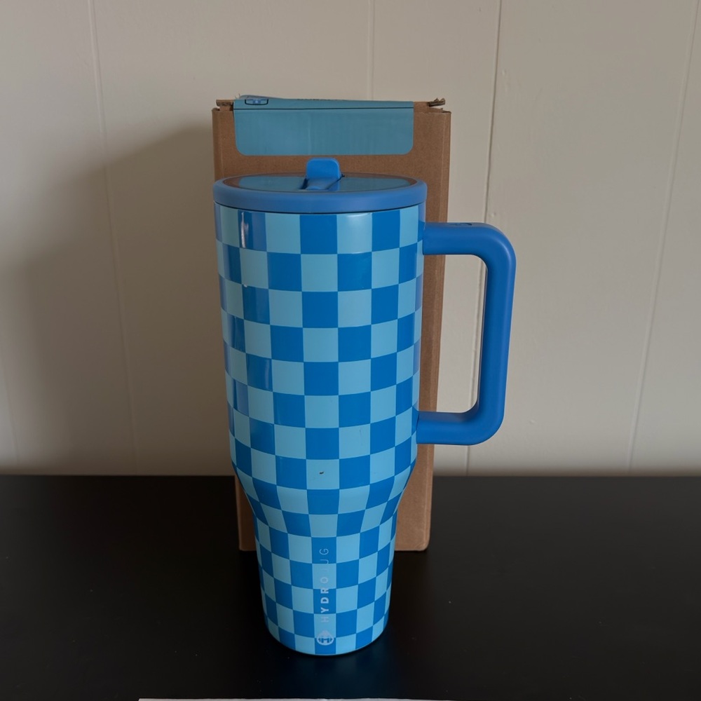HydroJug 40oz in Cobalt Checkers